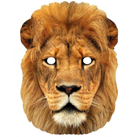 Masque carton lion