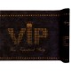 Chemin de table VIP intissé noir pailleté or 5 M