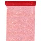 Chemin de table tulle pailleté rouge