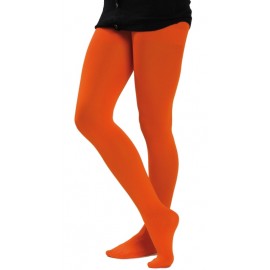 Collant fluo orange femme