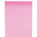 Chemin de table intissé rose 10 M