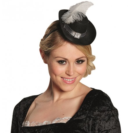 Mini chapeau mousquetaire femme