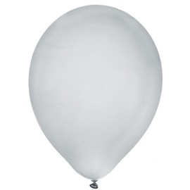 Ballon argent métallisé 23 cm les 8