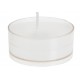 Bougies chauffe plat blanches les 4