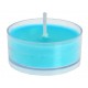 Bougie chauffe-plat turquoise les 4