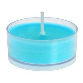 Bougies chauffe-plat turquoise les 4