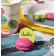 Marque-place macaron chocolat les 2