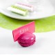 Marque-place macaron fuchsia les 2