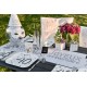 Marque-place anniversaire carton blanc les 6