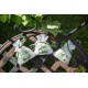 Sachet à dragées La vie est belle blanc vert les 6