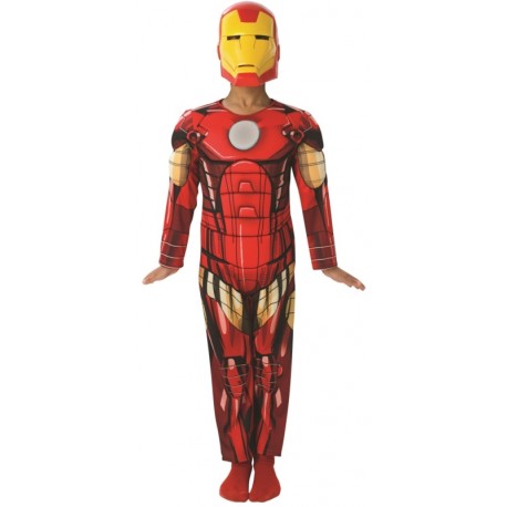 LGANY Combinaison Enfant Iron Man Costume Cosplay Garçon Super-héros Zentai Tenues Vengeurs Body Adulte Déguisement Grenouillères d'halloween Collants Imprimés 3D Carnival,Red-Kids/XS/95~105cm