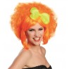 Perruque courte orange femme
