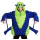 Déguisement monstre bleu et vert homme
