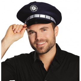 Casquette policier bleue adulte et enfant