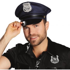 Casquette policier bleue adulte et enfant