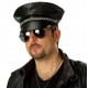 Casquette noire motard adulte