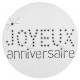 Sticker anniversaire 4 cm les 50