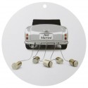 Etiquettes car just married carton 4.7 cm les 10