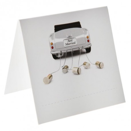 Marque-place car just married carton les 6