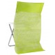 Housses dossier de chaise intissé vert anis les 10