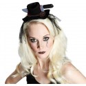 Mini chapeau Halloween noir femme