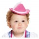 Mini chapeau tyrolien rose enfant