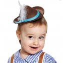 Mini chapeau tyrolien brun enfant