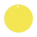Etiquettes carton jaune rondes les 10