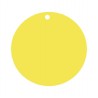 Etiquettes carton jaune rondes les 10