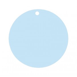 Etiquette carton bleu ciel ronde les 10