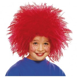 Perruque clown rouge enfant