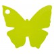 Etiquettes papillon vert anis les 10