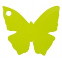 Etiquettes papillon vert anis les 10