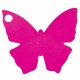 Etiquette papillon fuchsia les 10