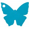 Etiquettes papillon turquoise les 10