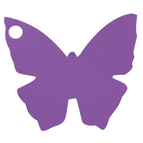 Etiquette papillon violet les 10