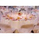 Nappe blanche ronde en intissé opaque 240 cm