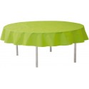 Nappe ronde vert anis en intissé opaque 240 cm