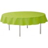 Nappe ronde vert anis en intissé opaque 240 cm
