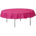 Nappe fuchsia ronde en intissé opaque 240 cm