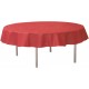 Nappe ronde rouge en intissé opaque 240 cm