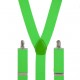 Bretelles fluo vert adulte