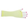 Mitaines résille fluo jaune longues femme