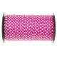 Bolduc fuchsia à pois 10 mm x 50 M