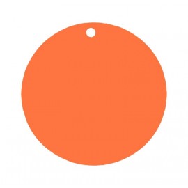 Etiquette carton orange ronde les 10
