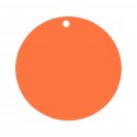 Etiquettes carton orange rondes les 10