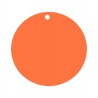 Etiquettes carton orange rondes les 10