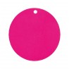 Etiquette carton fuchsia ronde les 10