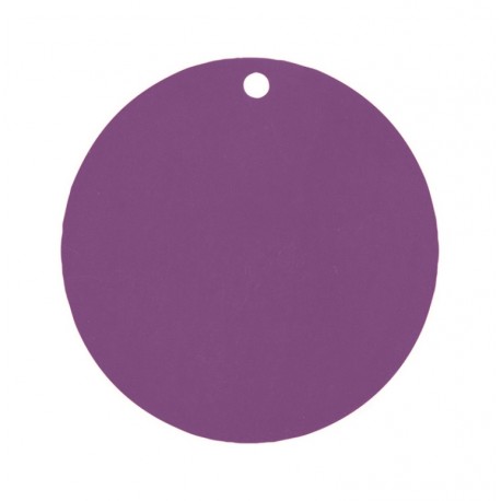 Etiquette carton violet ronde les 10