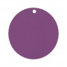 Etiquette carton violet ronde les 10